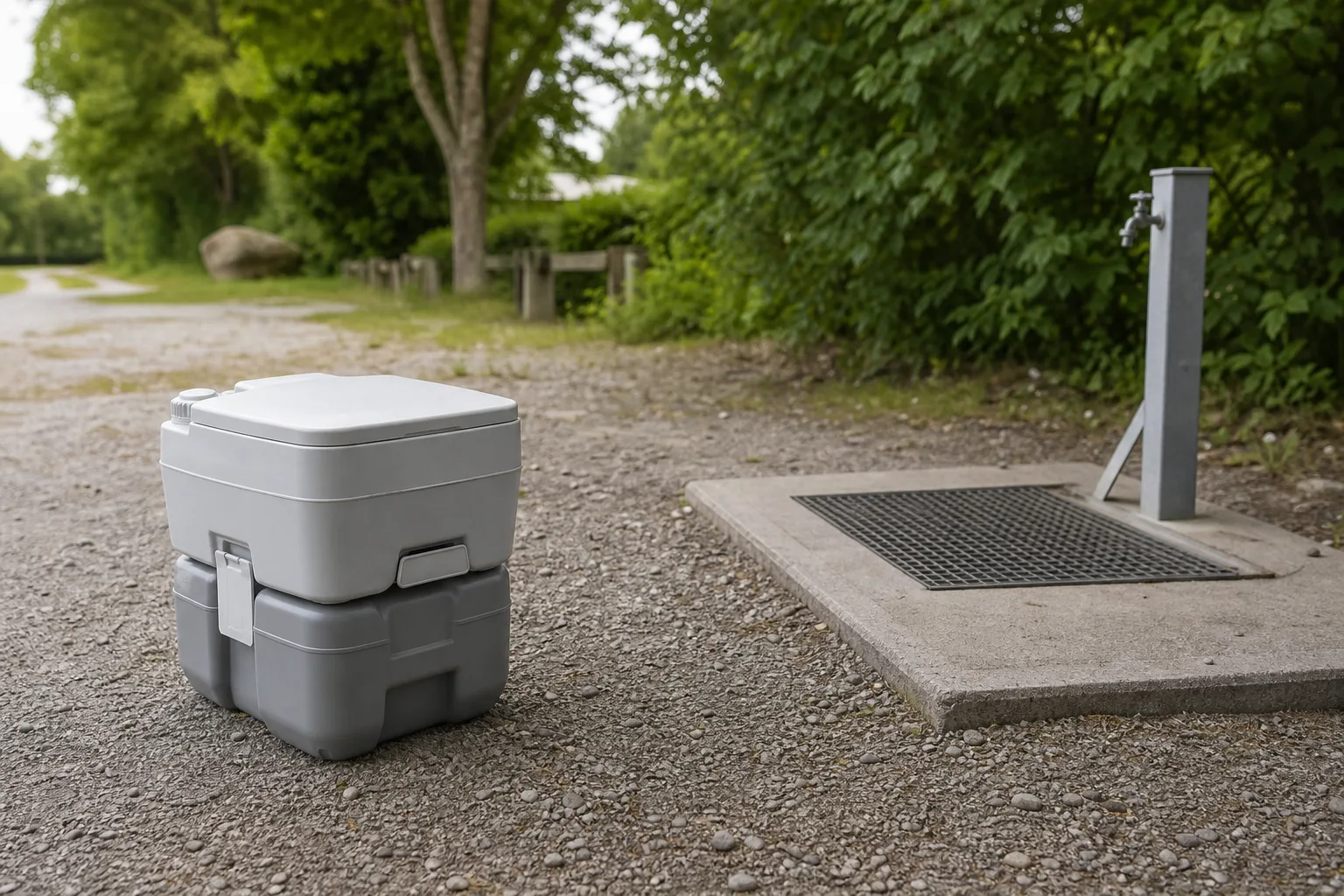 Campingtoilette entsorgen: Wo duerfen Fluessigkeiten und Faekalien entleert werden?