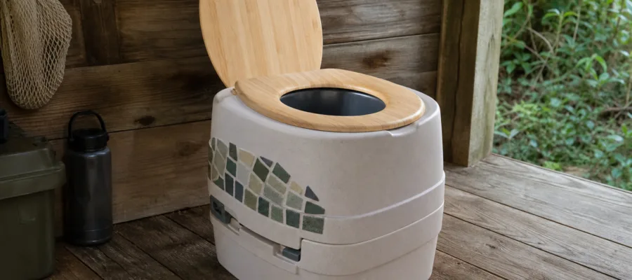 Campingtoilette mit wiederverwendbaren Materialien individuell gestalten
